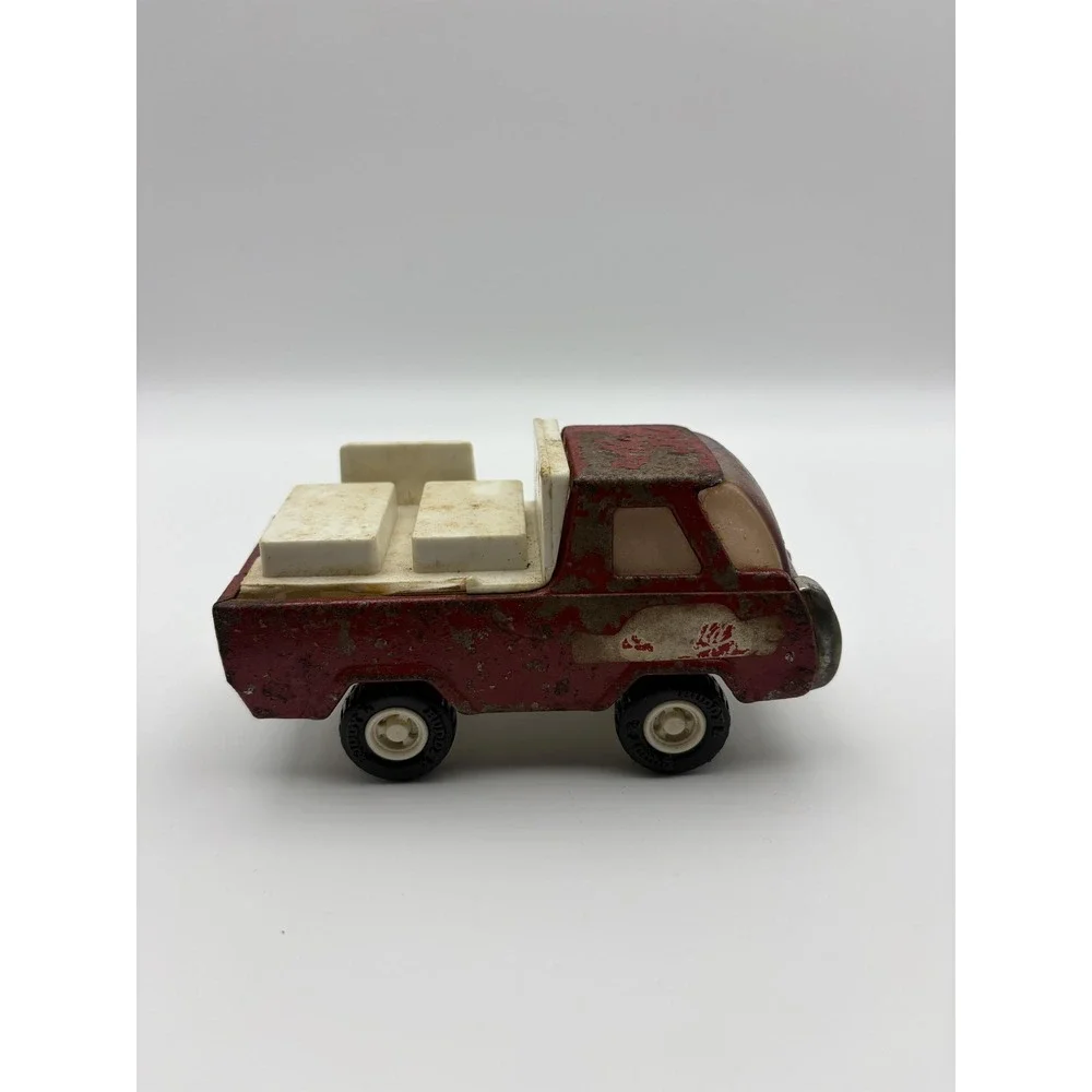 Vintage Buddy L Red Pickup Truck Diecast Toy Japan Mini Vehicle Car Playwear